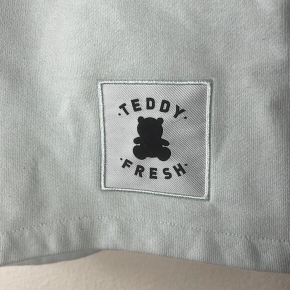 Teddy‎ Fresh  Men's Light  Blue Fleece Shorts Size S - Picture 3 of 7